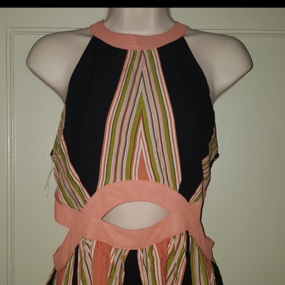 NWOT - Love J Long Multicolored Dress Sz L